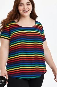 CELEBRATE LOVE ABBEY BLOUSE GEORGETTE RAINBOW MU